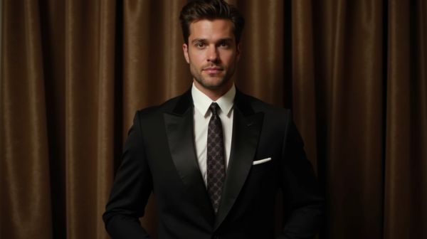 Confirmation d'élégance avec un smoking homme adapté