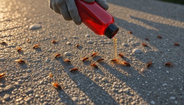 Comment lutter contre les petits insectes rouges sur le béton ?